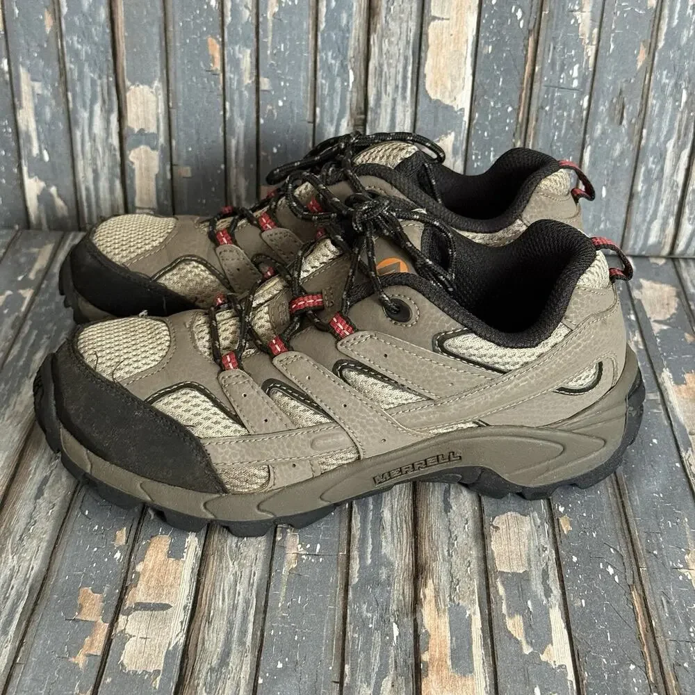 MERRELL Big Kid's Moab Speed 2 Low Waterproof Brown Hiking Boot Sz 3M